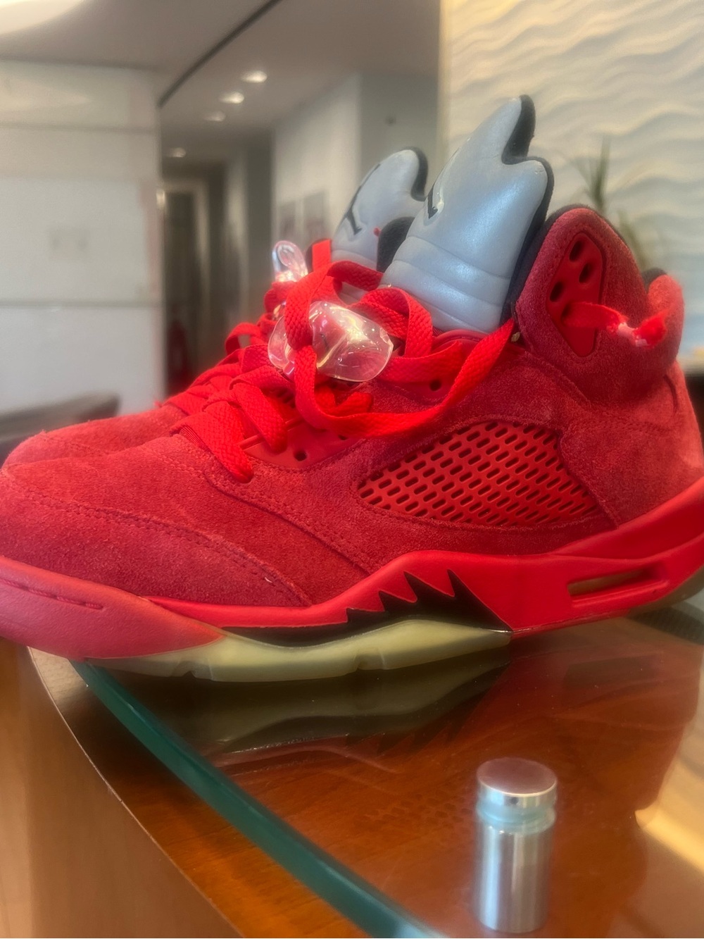 Air Jordan varsity red 5s size 9.5 used